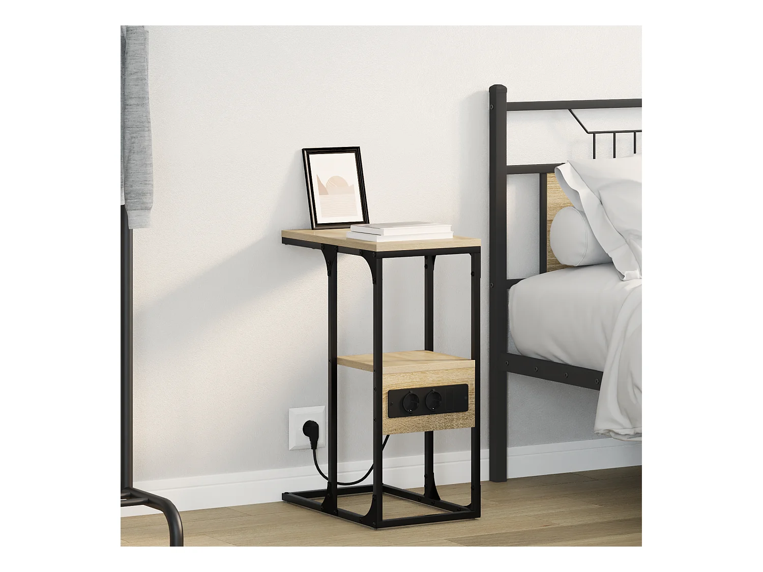 Table de chevet avec tiroir Chêne sonoma 41.5 x 26 x 60.5 cm