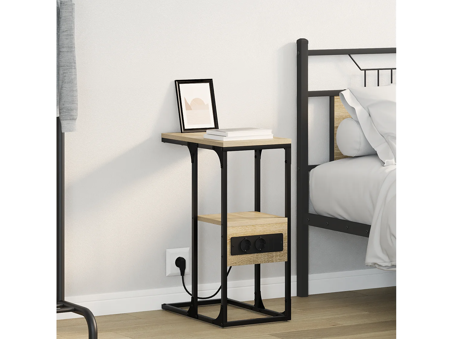 Table de chevet avec tiroir Chêne sonoma 41.5 x 26 x 60.5 cm