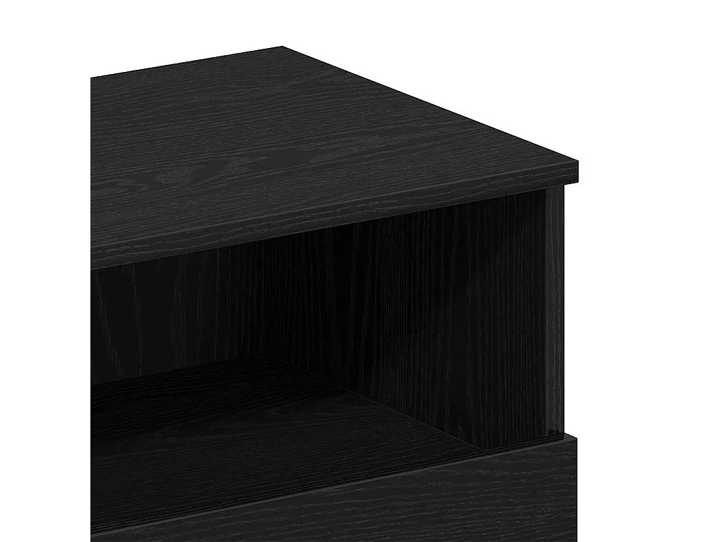 Tables de chevet 2 pcs Chêne noir 40x35x65 cm Bois d'ingénierie