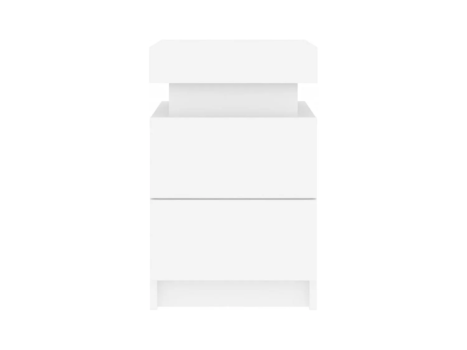 Comodino con luci LED bianco 35x39x55 cm