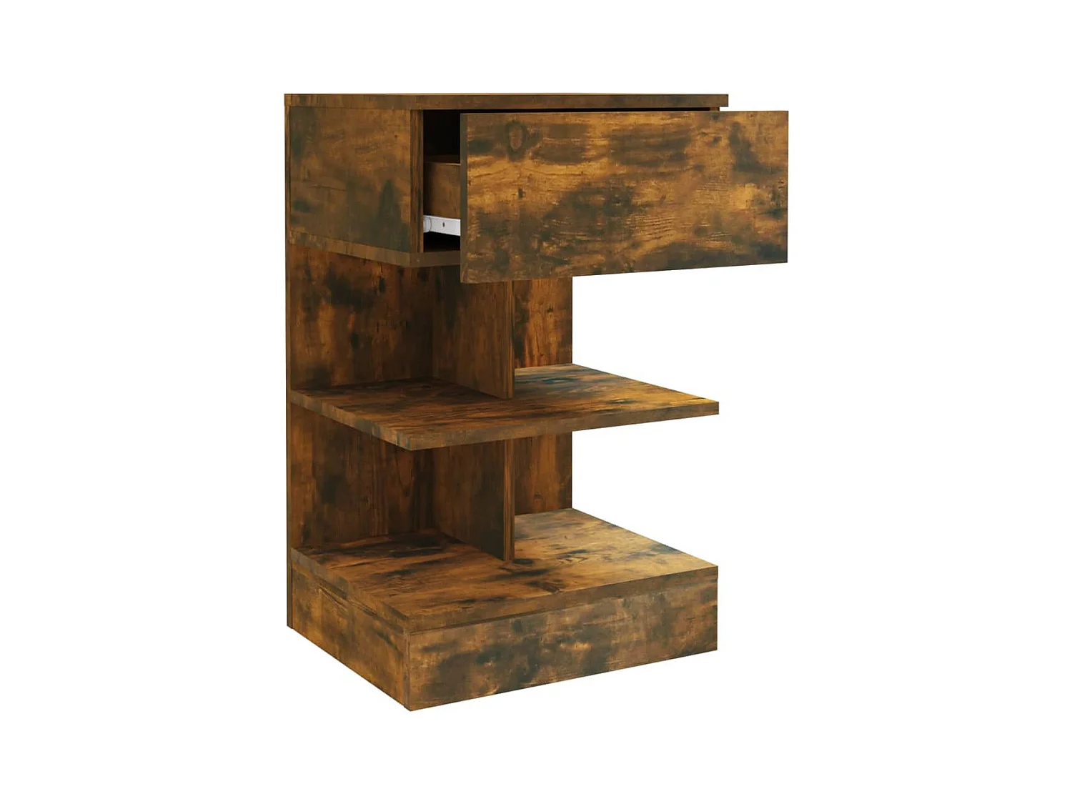 Comodini 2 pezzi rovere affumicato 40x35x65 cm legno ingegnerizzato