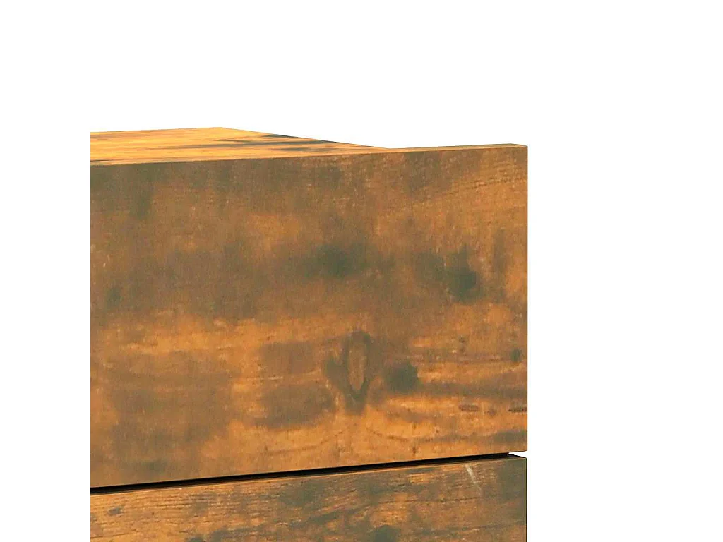 Table de chevet Chêne fumé 40x30x30 cm Bois d'ingénierie