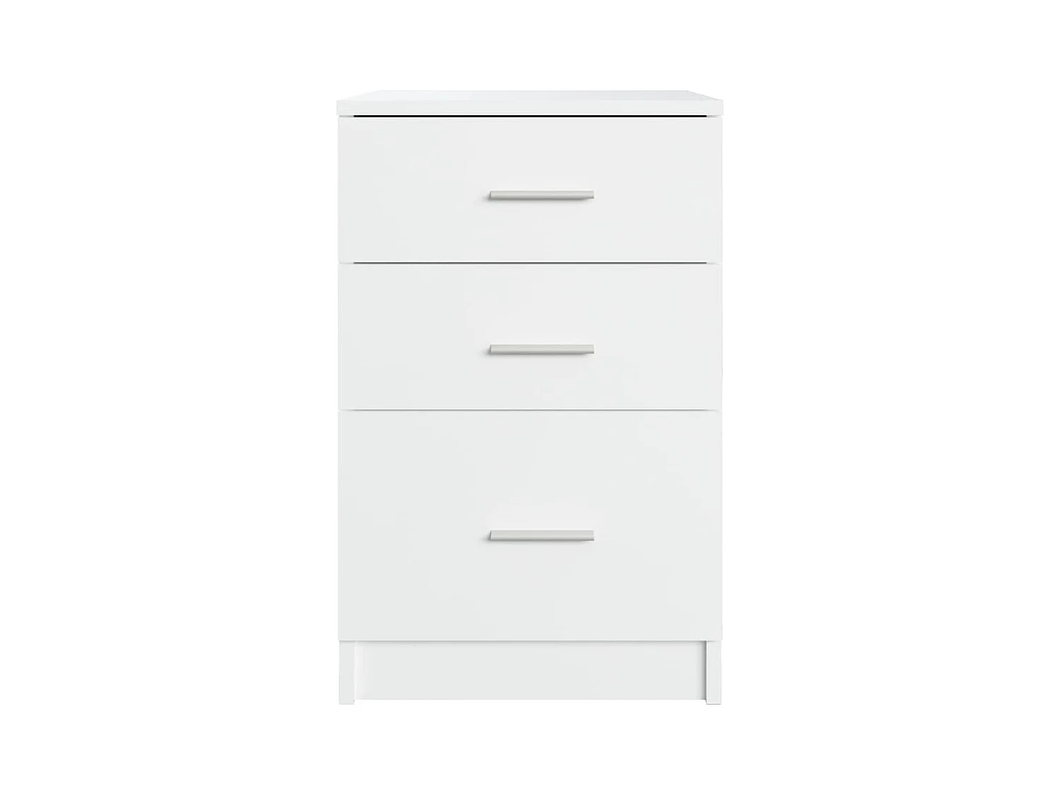 Table de chevet Blanc 40x40x63 cm Bois d’ingénierie