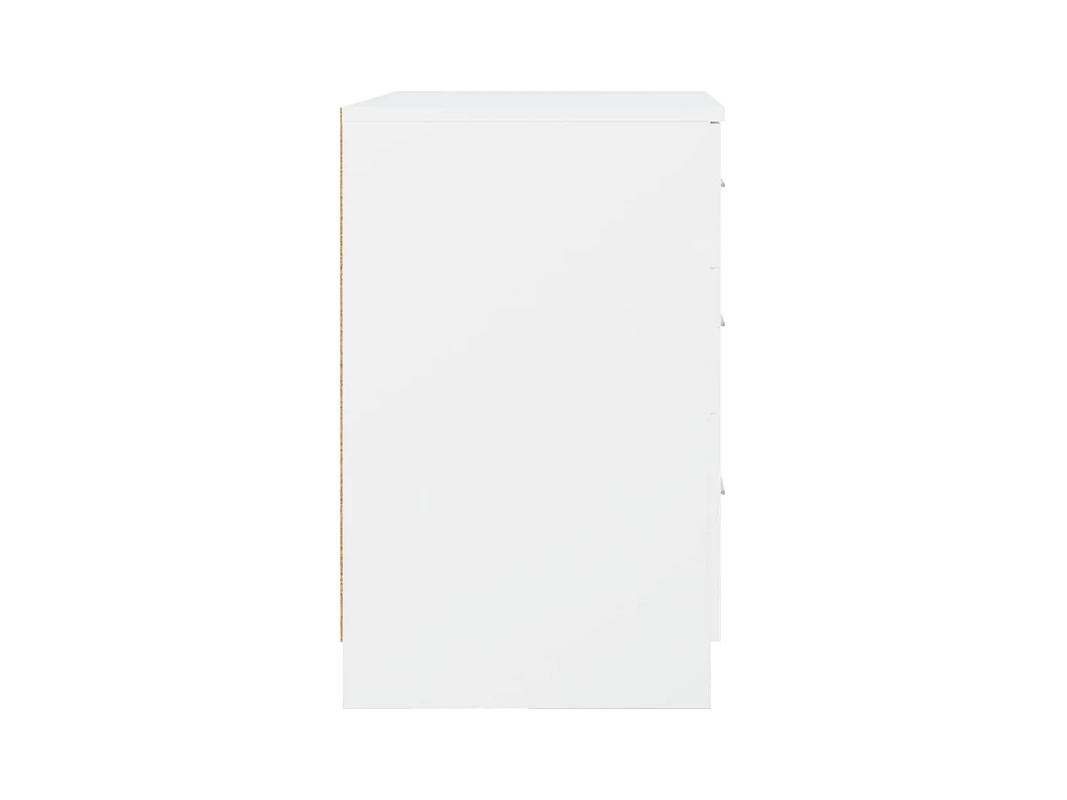 Table de chevet Blanc 40x40x63 cm Bois d’ingénierie