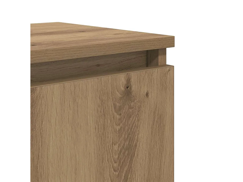 Table de Chevet en Chêne Chêne MDF 40 x 30 x 50 cm