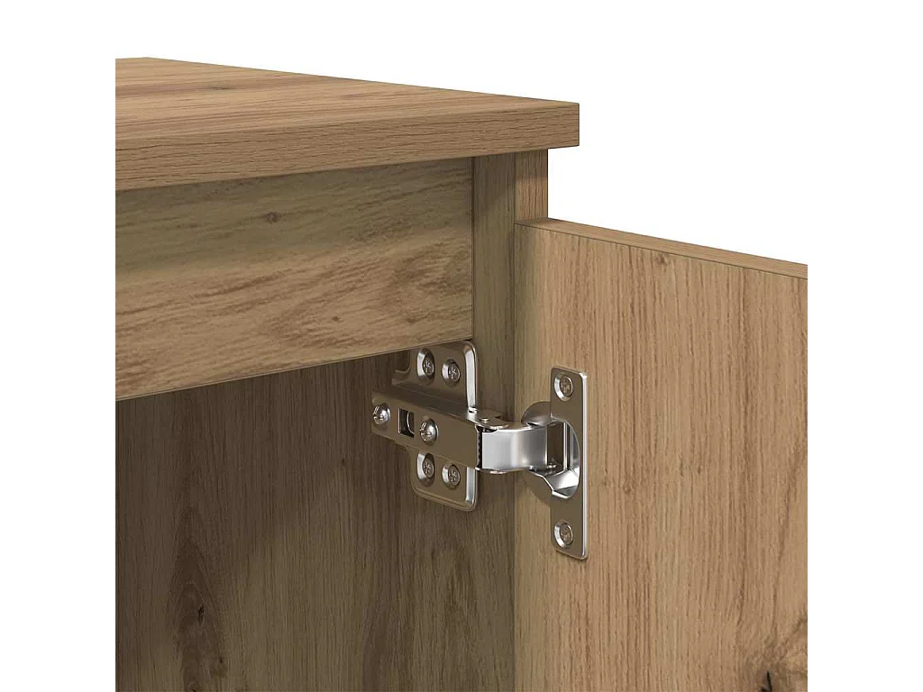 Table de Chevet en Chêne Chêne MDF 40 x 30 x 50 cm