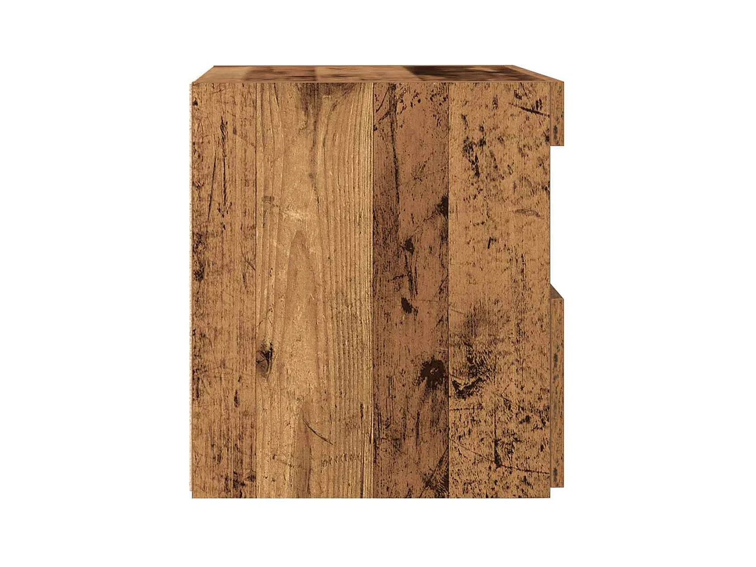 Table de chevet avec lumières LED en vieux bois 50x40x45 cm