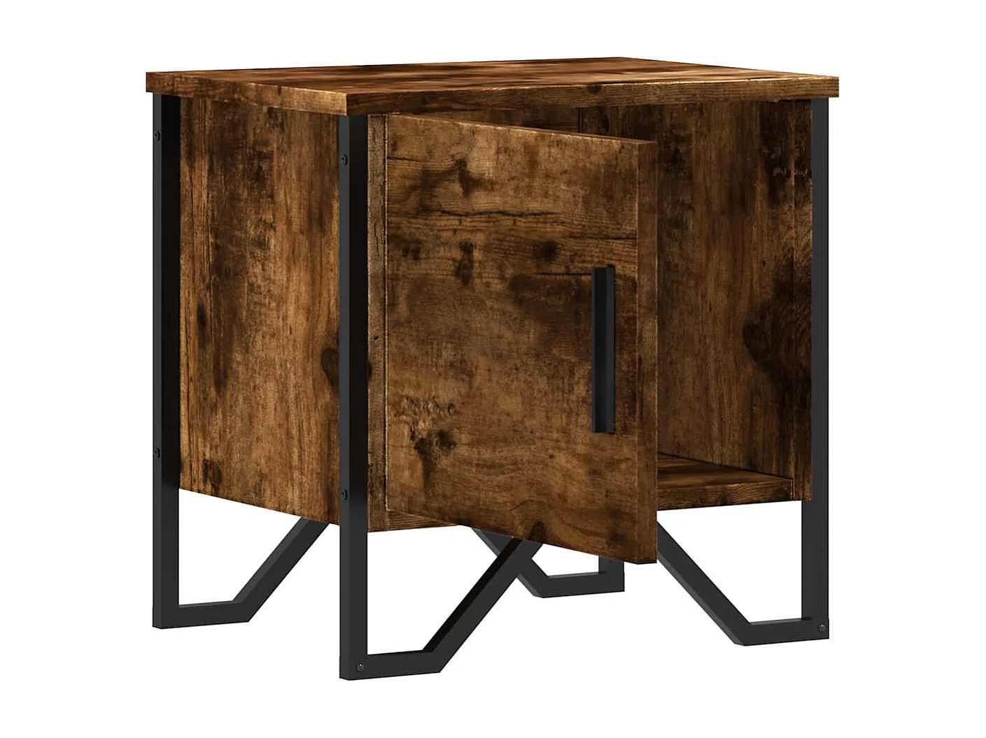 Mesitas de noche 2 piezas roble ahumado 40x30x40 cm madera de ingeniería