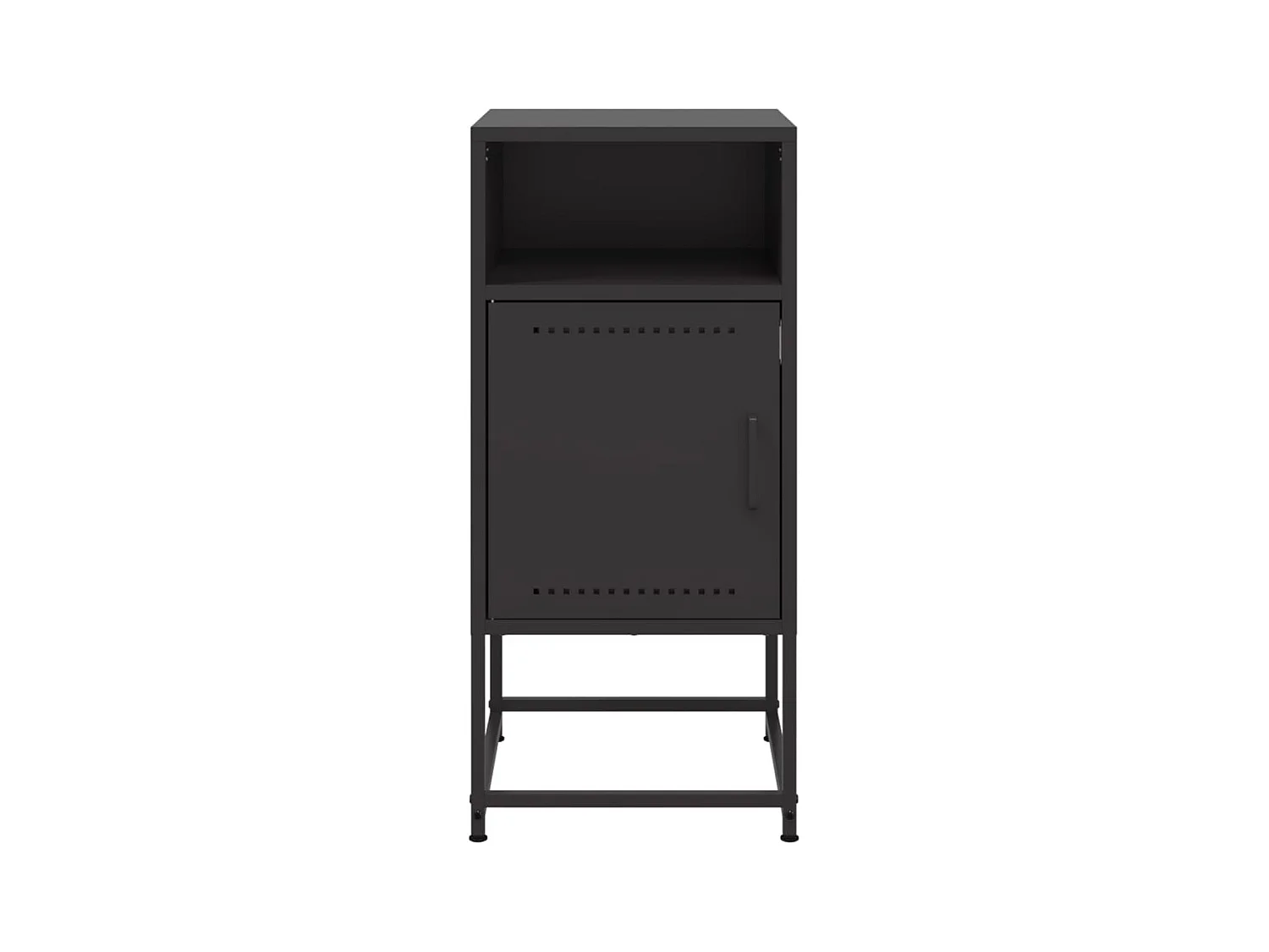 Tables de chevet 2 pcs noir 36x39x78 cm acier