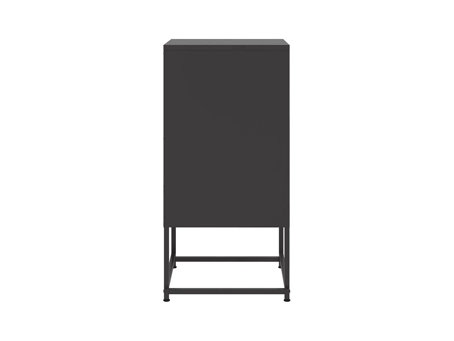 Tables de chevet 2 pcs noir 36x39x78 cm acier