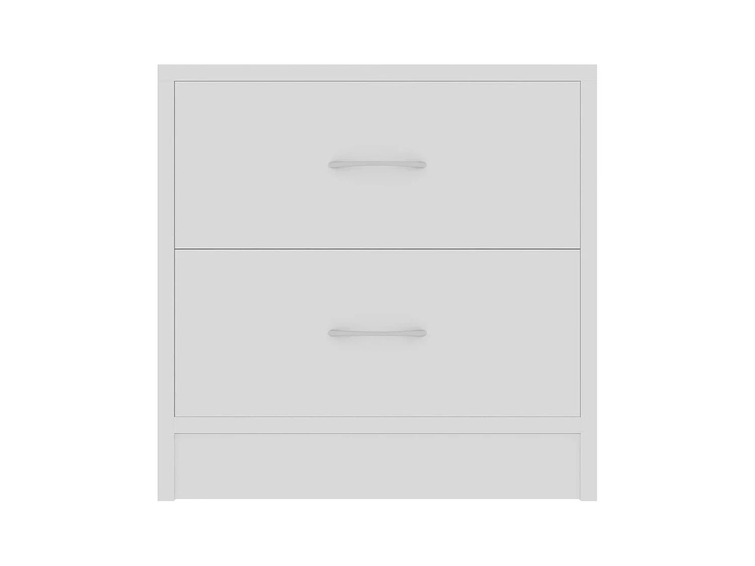 Comodini 2 pz Bianco 40x30x40 cm Legno ingegnerizzato