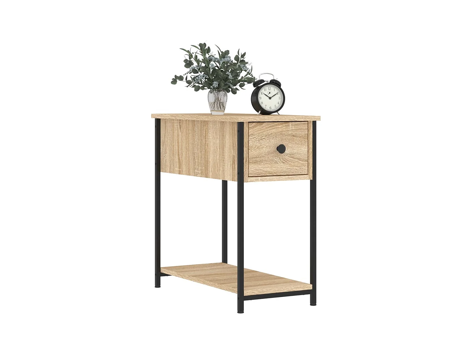 Nachtkastjes 2 stuks Sonoma eiken 30x60x60 cm bewerkt hout