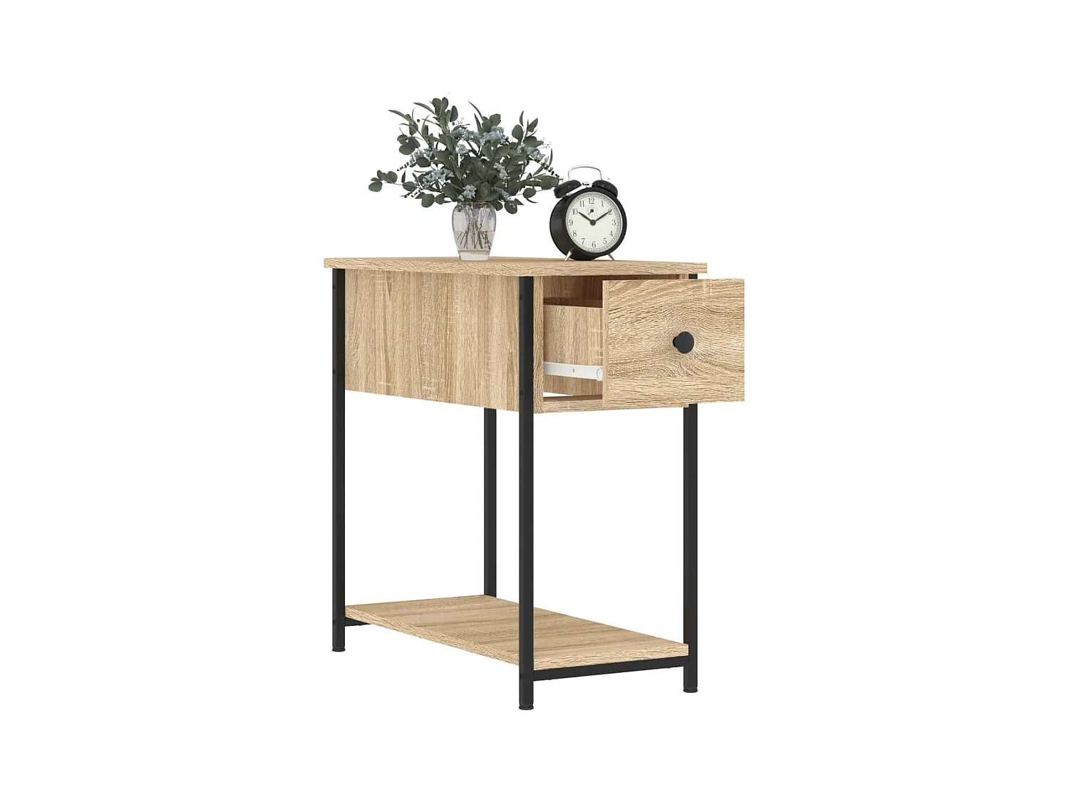 Nachtkastjes 2 stuks Sonoma eiken 30x60x60 cm bewerkt hout