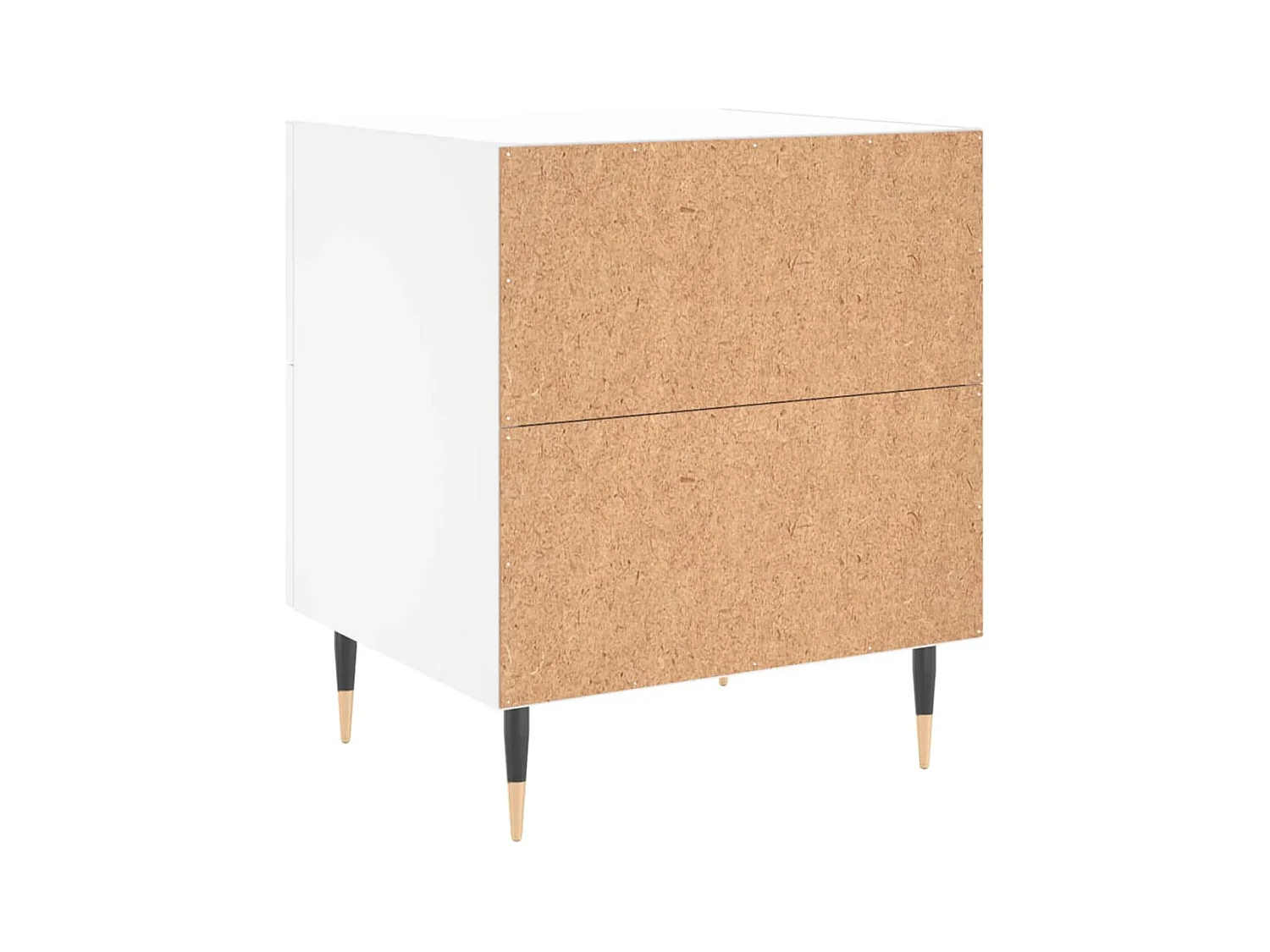 Table de chevet blanc 40x35x47,5 cm bois d’ingénierie