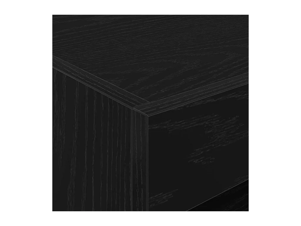 Cabinet de chevet avec lumières LED Chêne noir 50x40x45 cm