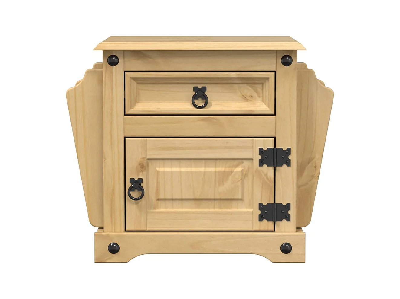 Table de chevet Corona 45x35x47,5 cm bois de pin massif