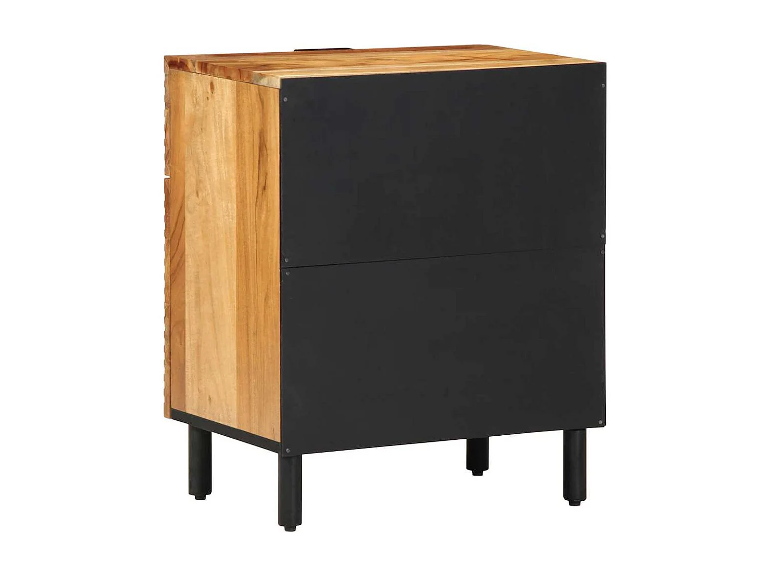 Table de chevet 50x33x60 cm en bois massif d'acacia