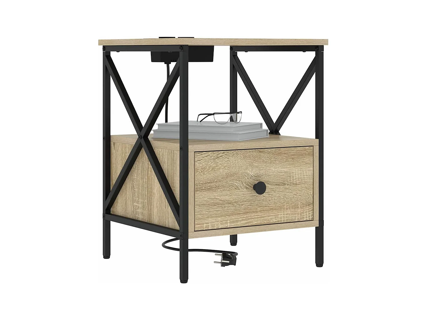 Cabinet de chevet 2 pcs Chêne sonoma 41.5 x 40.5 x 55 cm