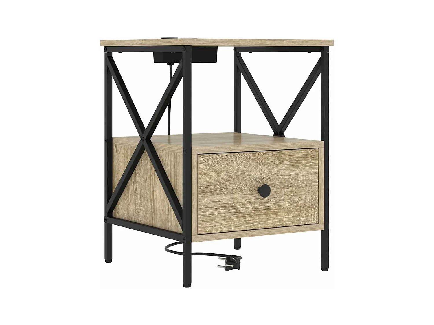 Cabinet de chevet 2 pcs Chêne sonoma 41.5 x 40.5 x 55 cm