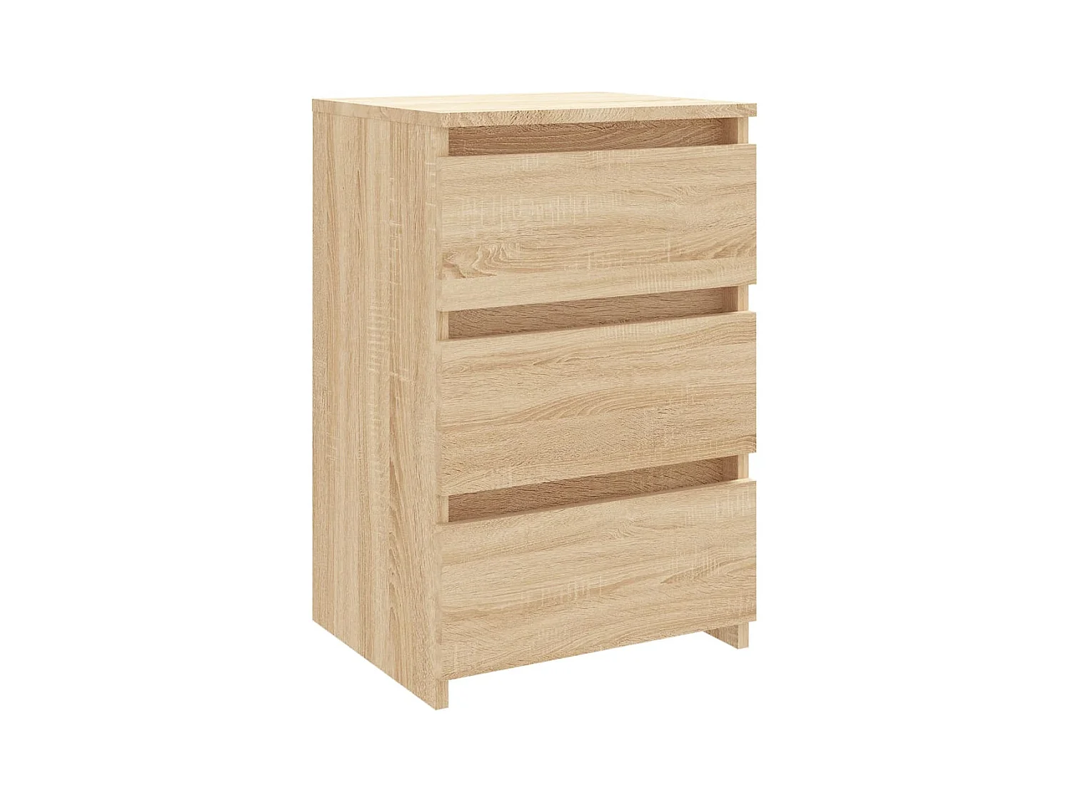 Nachtkastje Sonoma eiken 40x35x62,5 cm bewerkt hout
