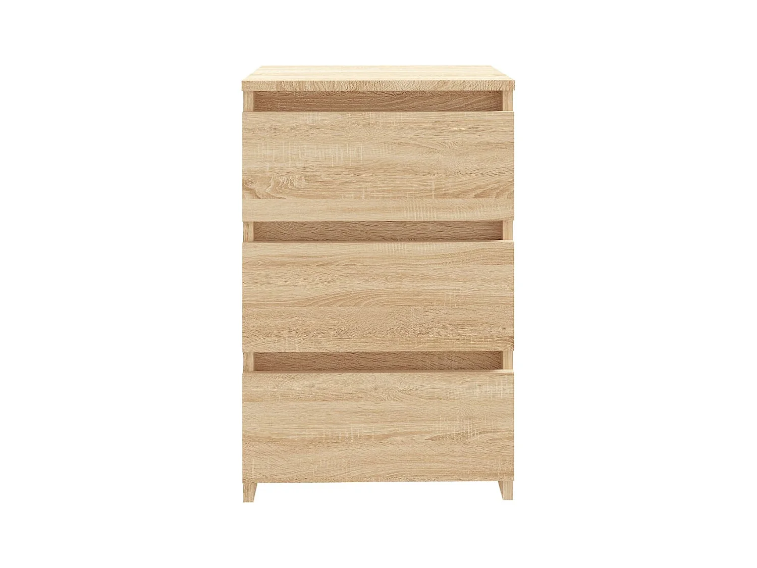 Nachtkastje Sonoma eiken 40x35x62,5 cm bewerkt hout