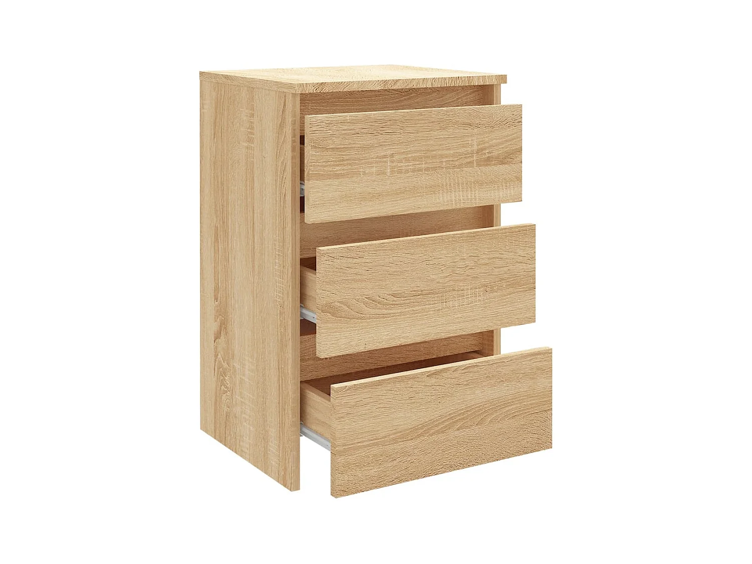 Nachtkastje Sonoma eiken 40x35x62,5 cm bewerkt hout