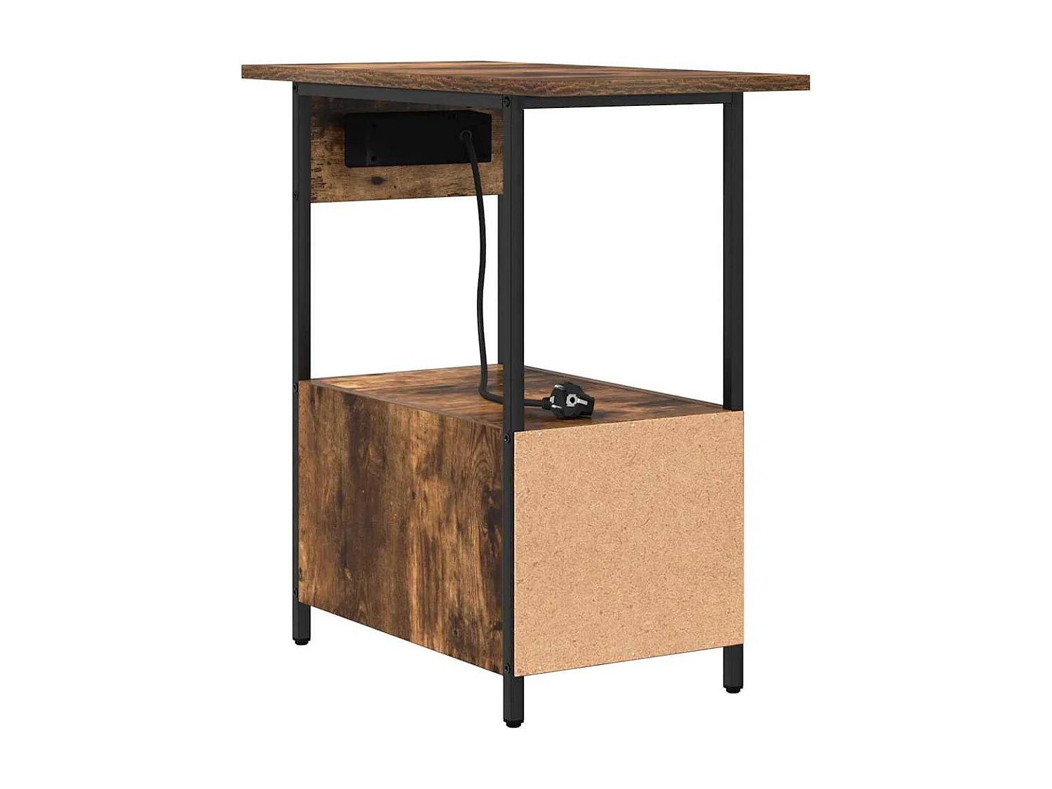 Cabinet de chevet Chêne fumé 60 x 30 x 61 cm Bois d'ingénierie