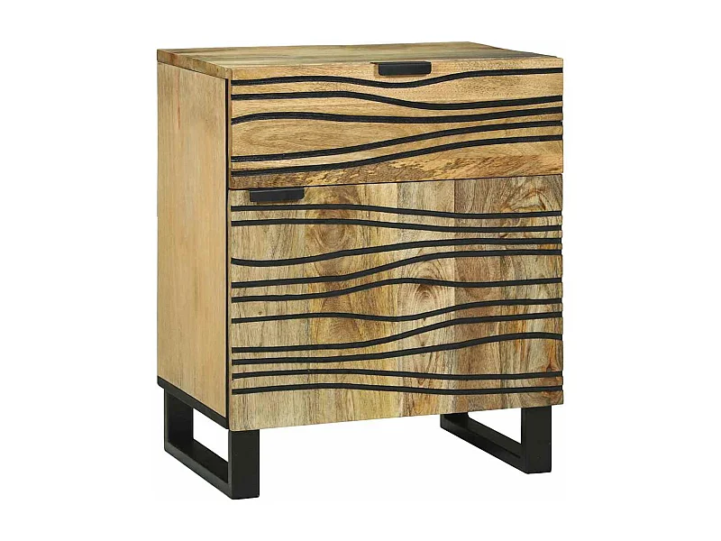 Nachtkastje 50x33x60 cm – Massief mangohout