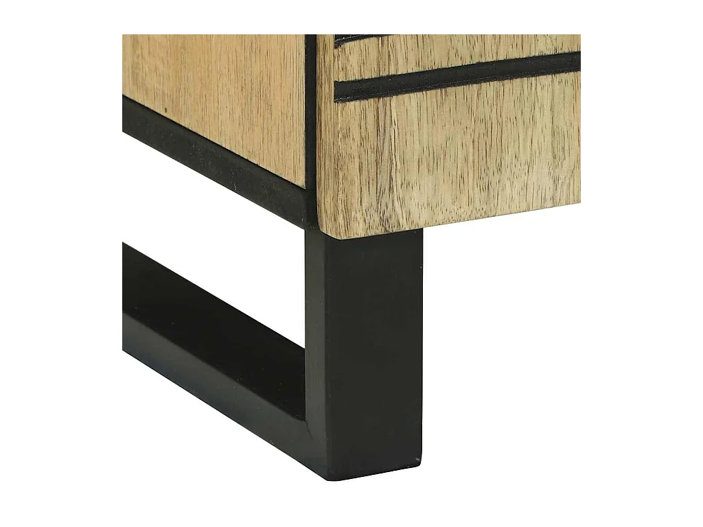 Mesita de noche 50x33x60 cm – Madera maciza de mango