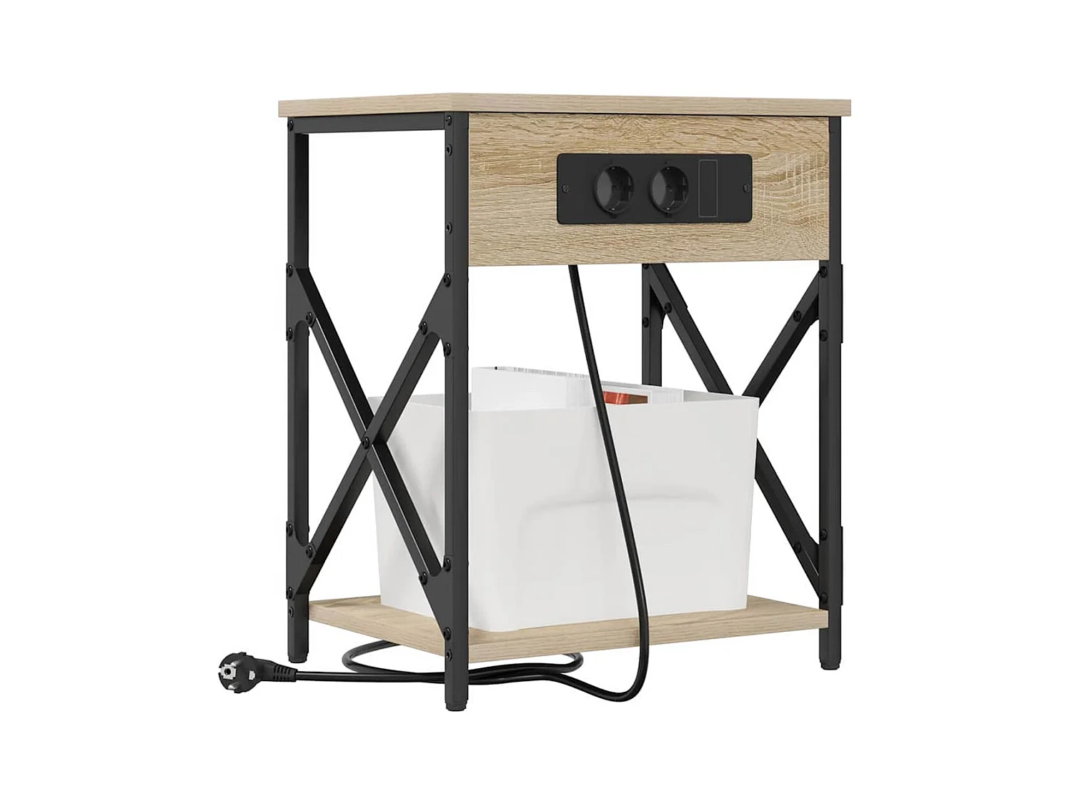 Cabinet de chevet 2 pcs Chêne sonoma 41 x 31 x 51 cm