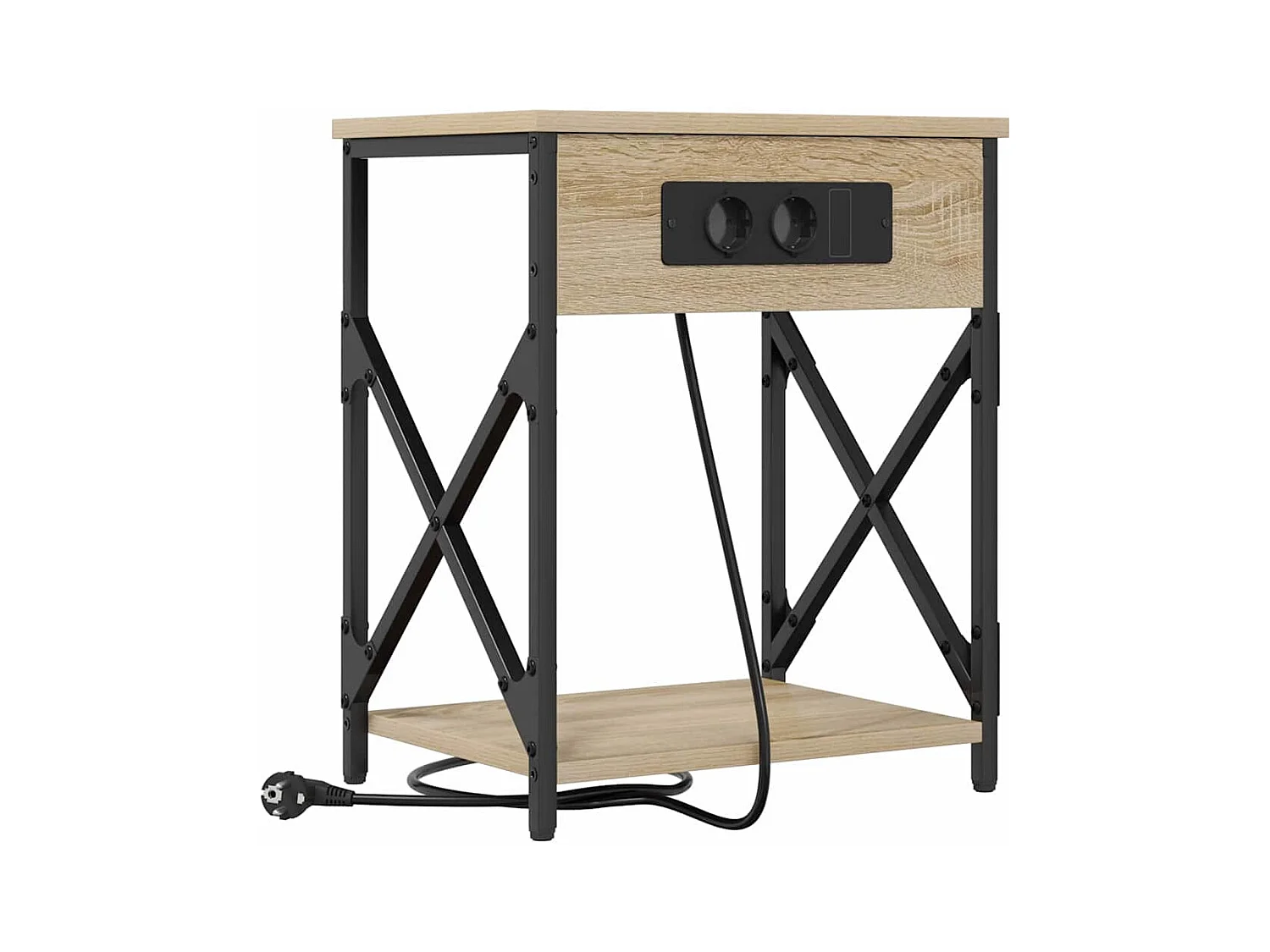 Cabinet de chevet 2 pcs Chêne sonoma 41 x 31 x 51 cm