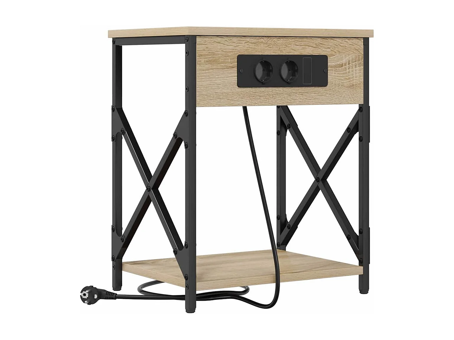 Cabinet de chevet 2 pcs Chêne sonoma 41 x 31 x 51 cm