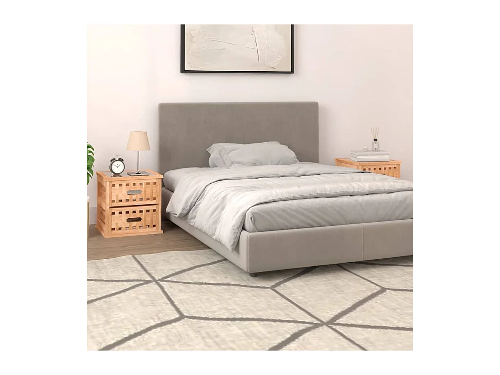 Mesitas de noche 2 uds 34x34x34 cm Madera maciza de nogal