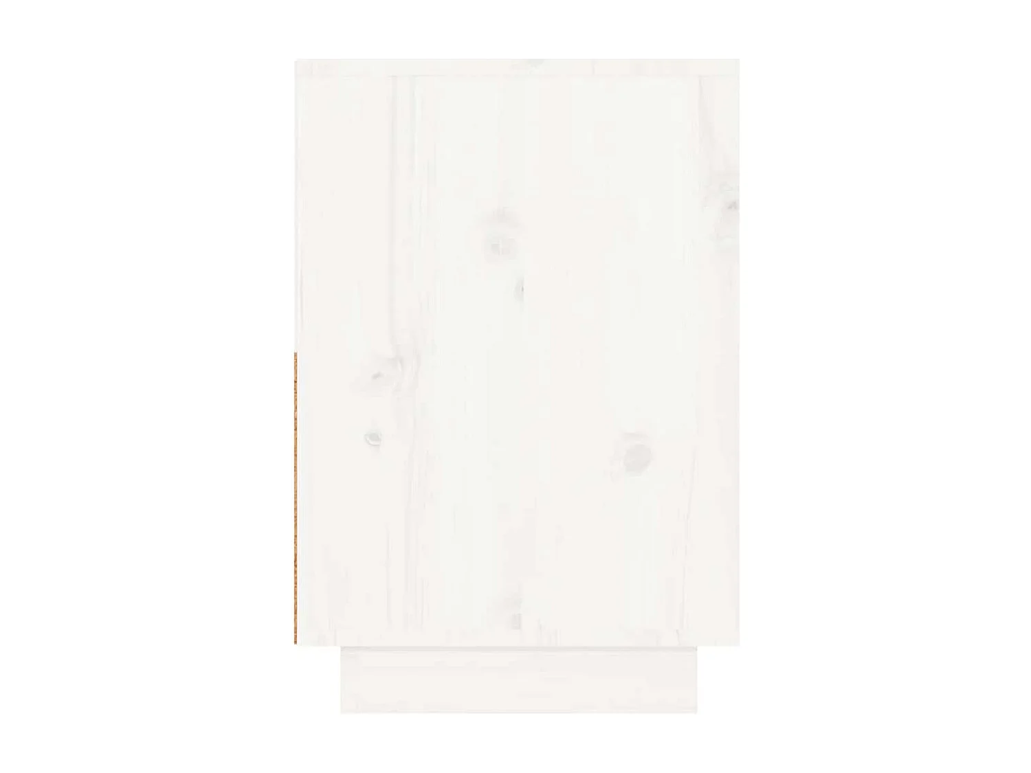 Comodini 2 pz Bianco 60x34x51 cm Legno massello di pino