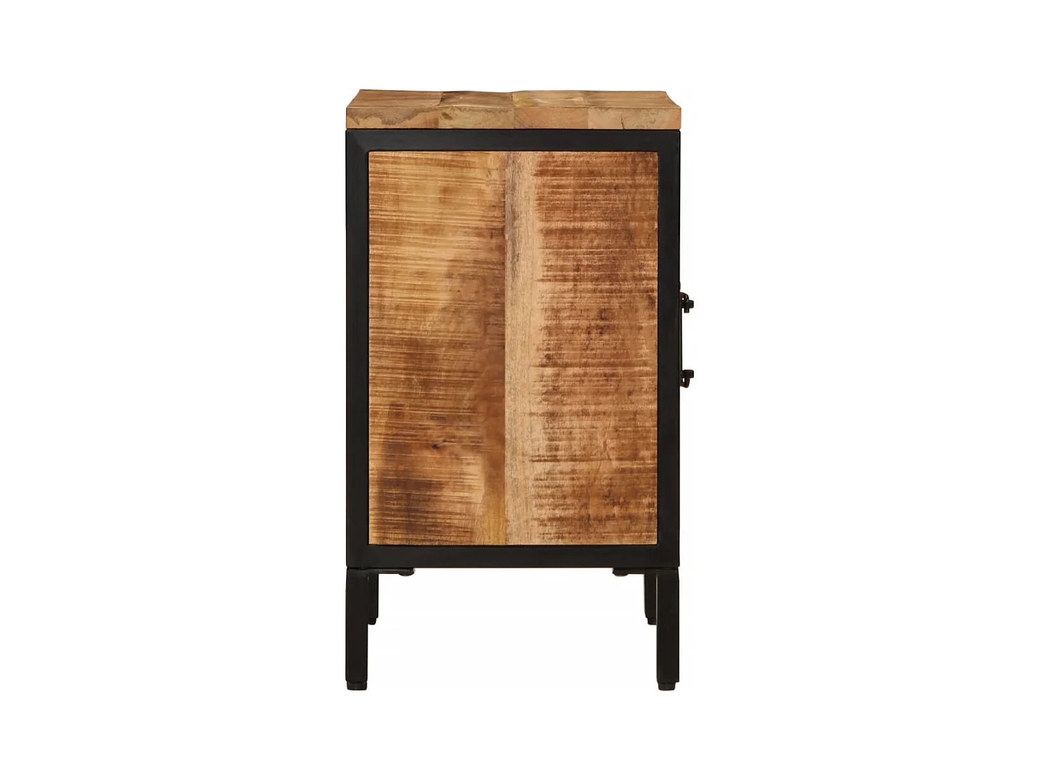 Table de chevet 40x30x52,5 cm bois de manguier massif brut