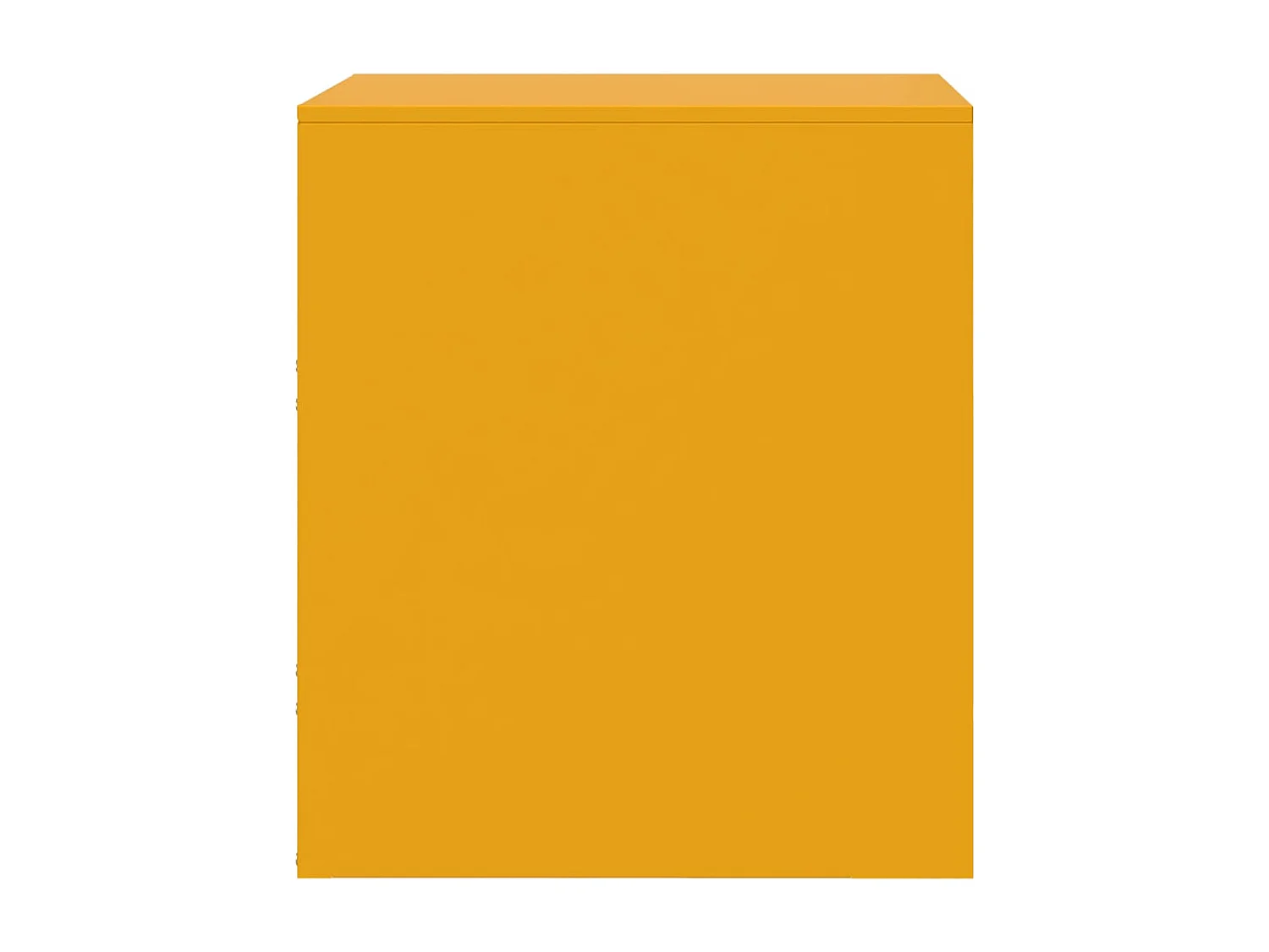 Tables de chevet 2 pcs jaune 34,5x39x44 cm acier