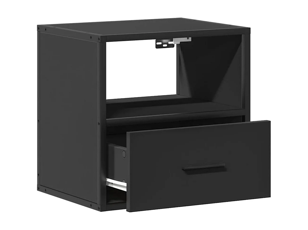 Tables de chevet murales 2 pcs noir 40x31x39,5 cm