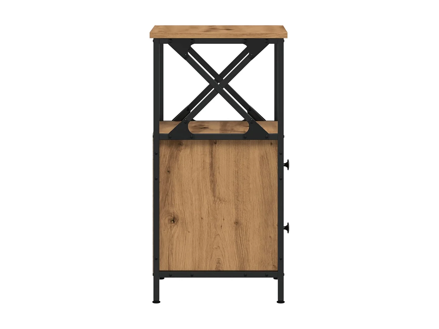 Tables de chevet 2 pcs chêne artisanal bois d'ingénierie