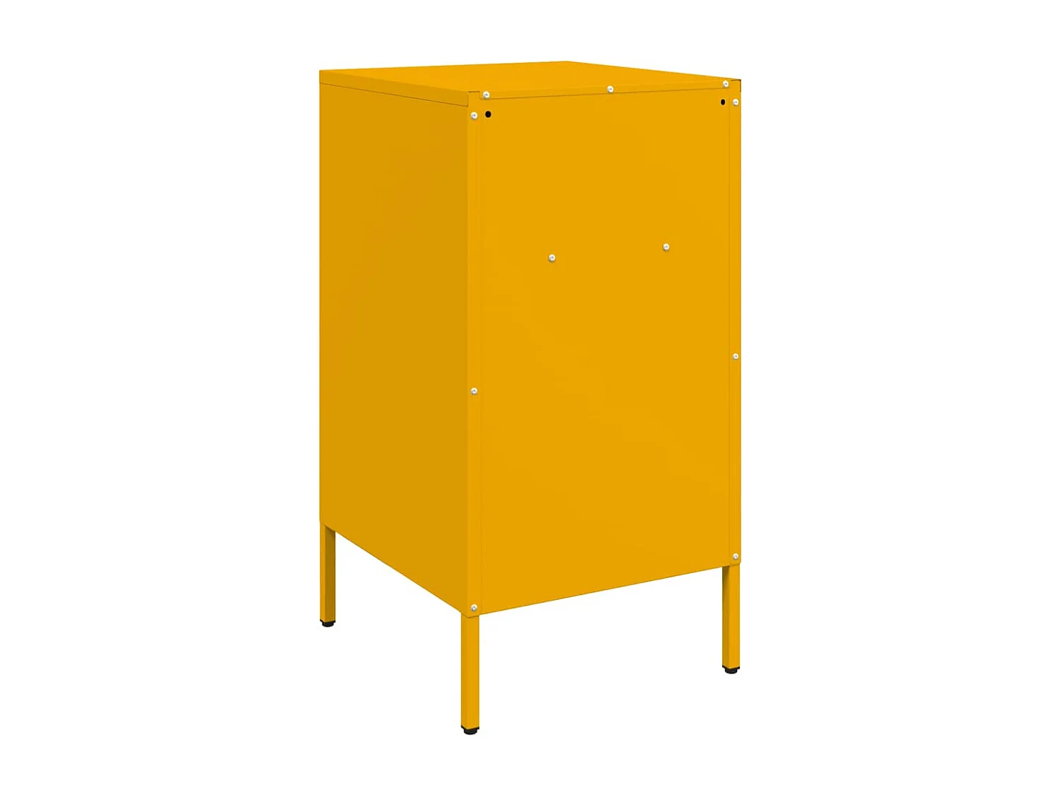 Nachtkastjes 2 stuks mosterdgeel 36x39x68 cm staal