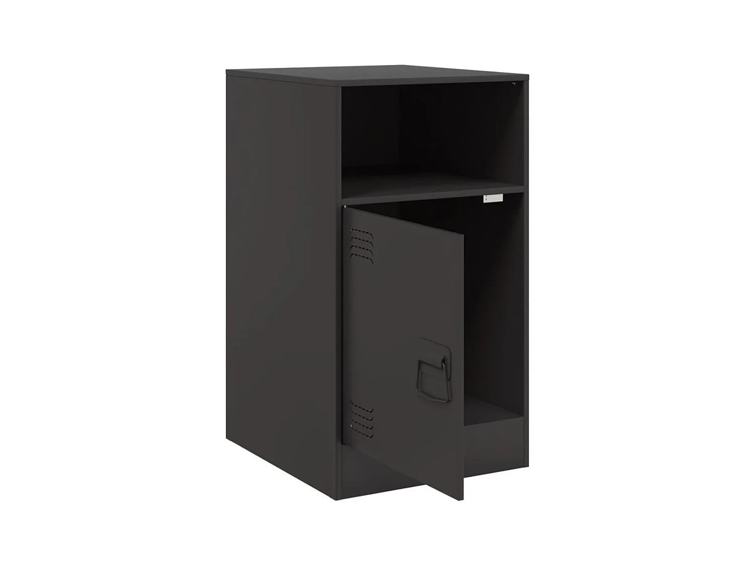 Tables de chevet 2 pcs noir 34,5x39x62 cm acier