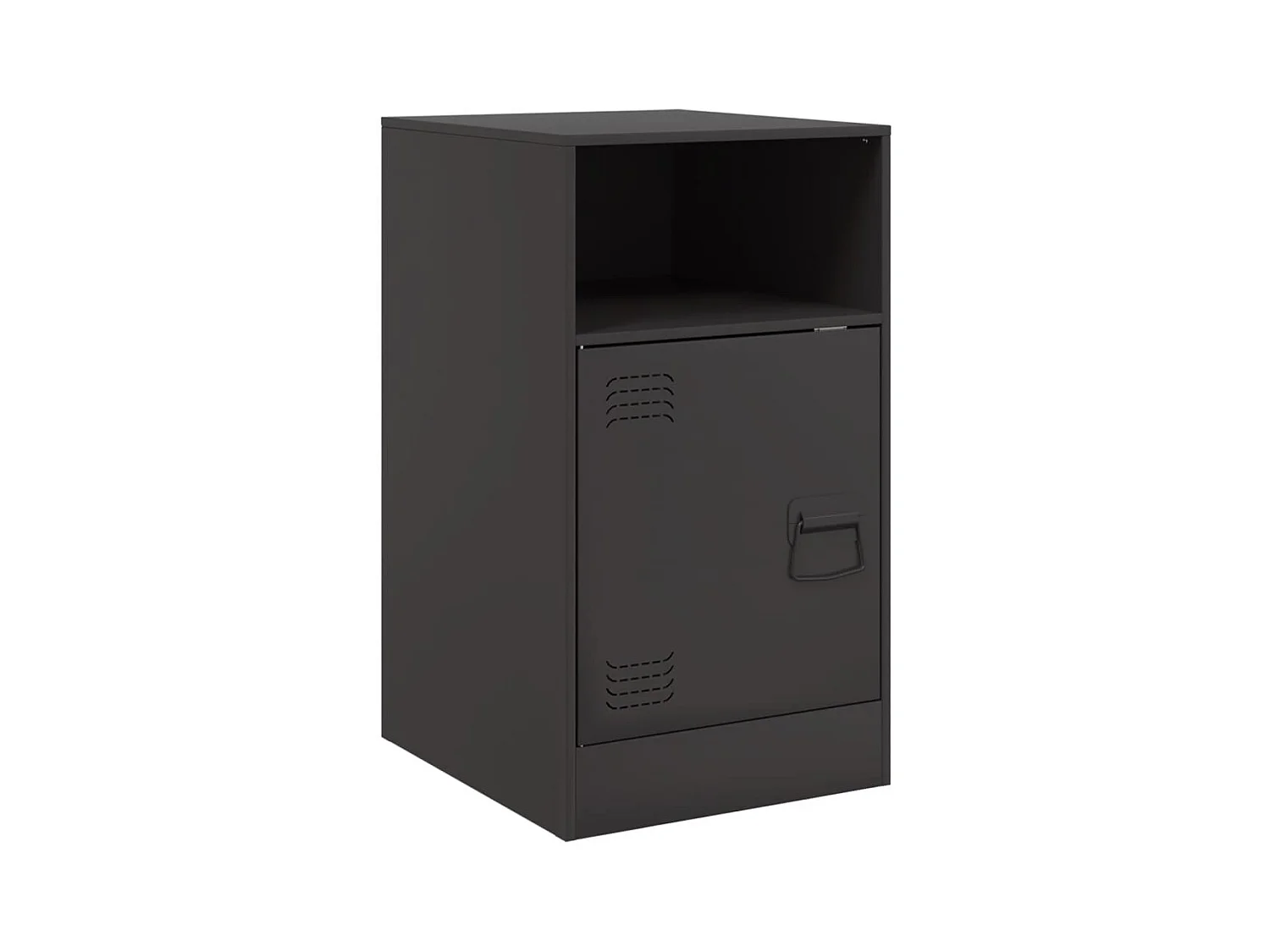 Tables de chevet 2 pcs noir 34,5x39x62 cm acier