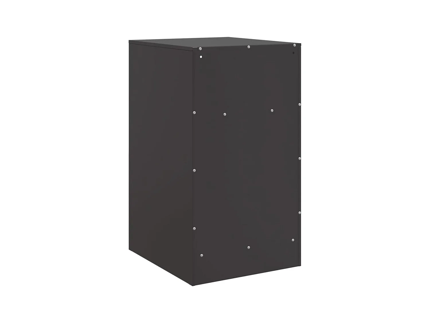 Tables de chevet 2 pcs noir 34,5x39x62 cm acier
