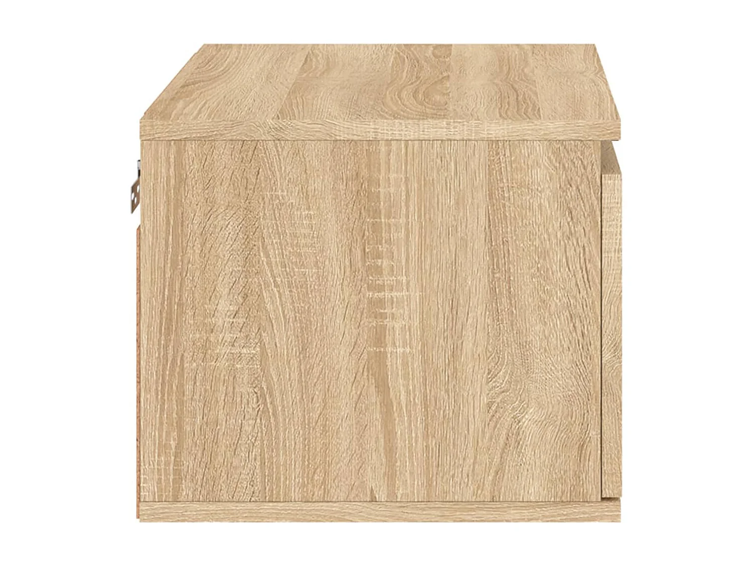 Mesita de noche de pared de roble Sonoma con luces LED