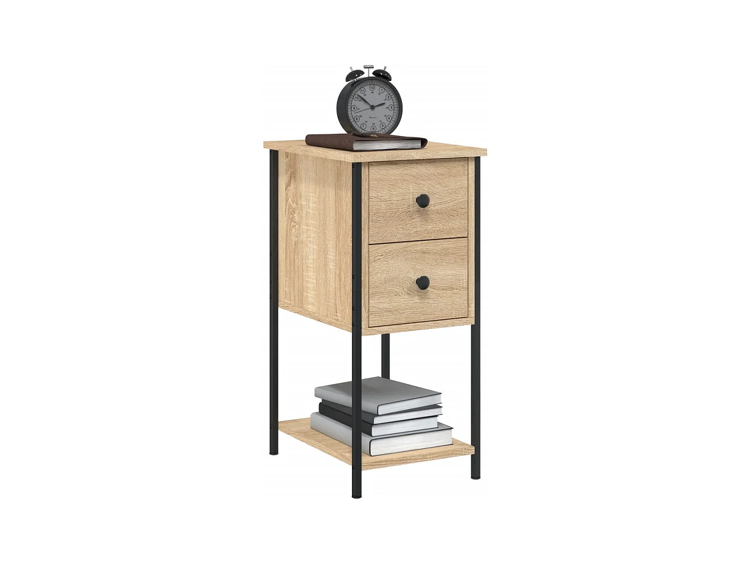 Tables de chevet 2pcs chêne sonoma 32x42x70cm bois d'ingénierie