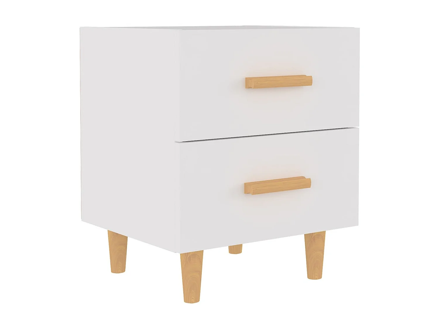 Table de chevet Blanc 40x35x47,5 cm