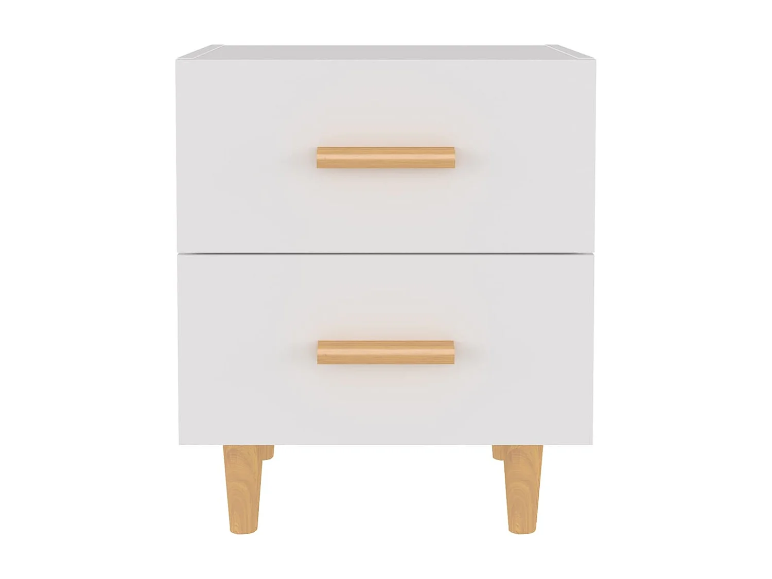 Table de chevet Blanc 40x35x47,5 cm