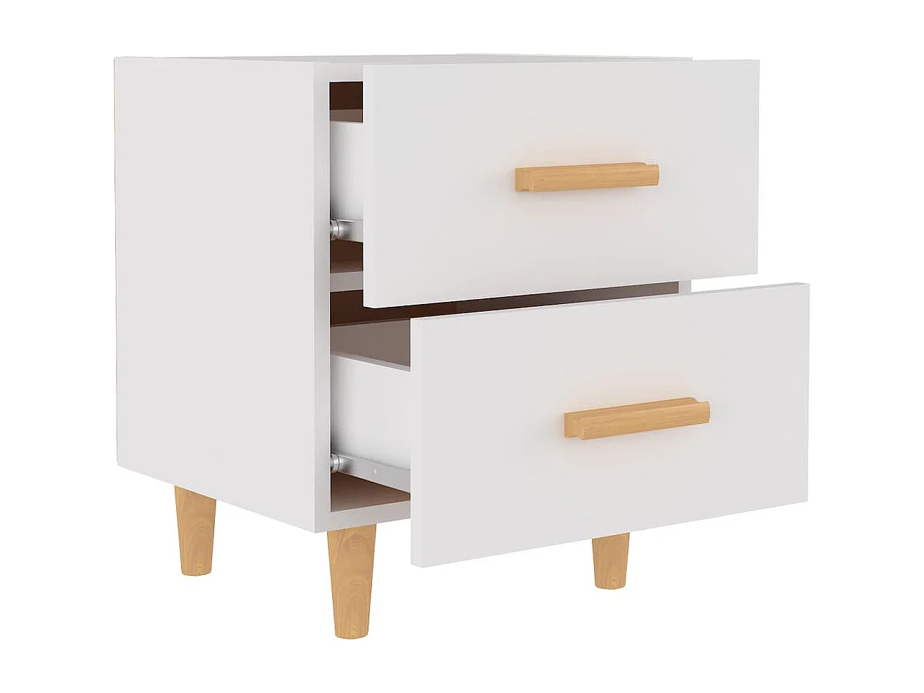 Table de chevet Blanc 40x35x47,5 cm