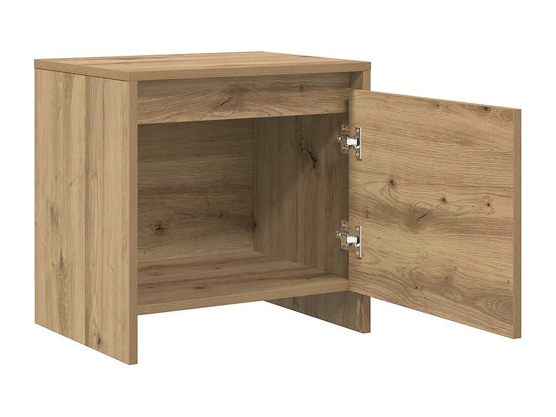 Cabinet de chevet chêne artisanal 45 x 34 x 44.5 cm