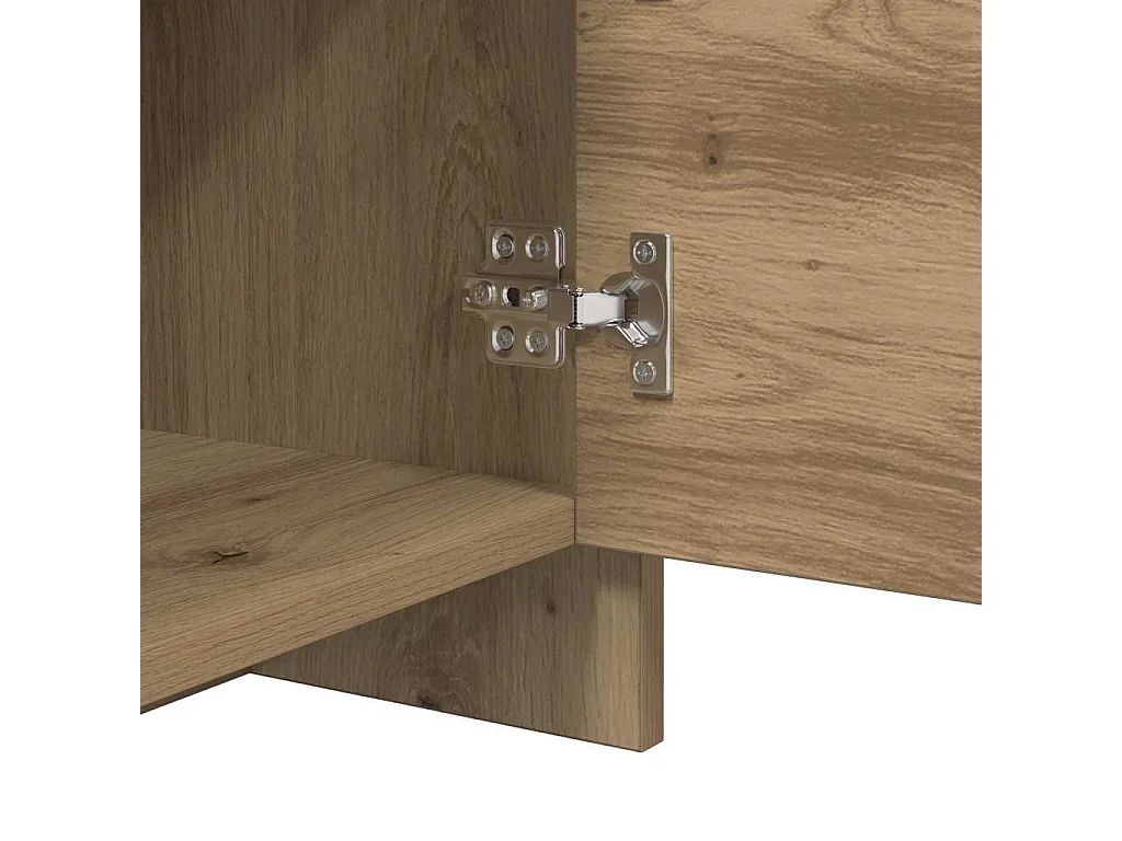 Cabinet de chevet chêne artisanal 45 x 34 x 44.5 cm