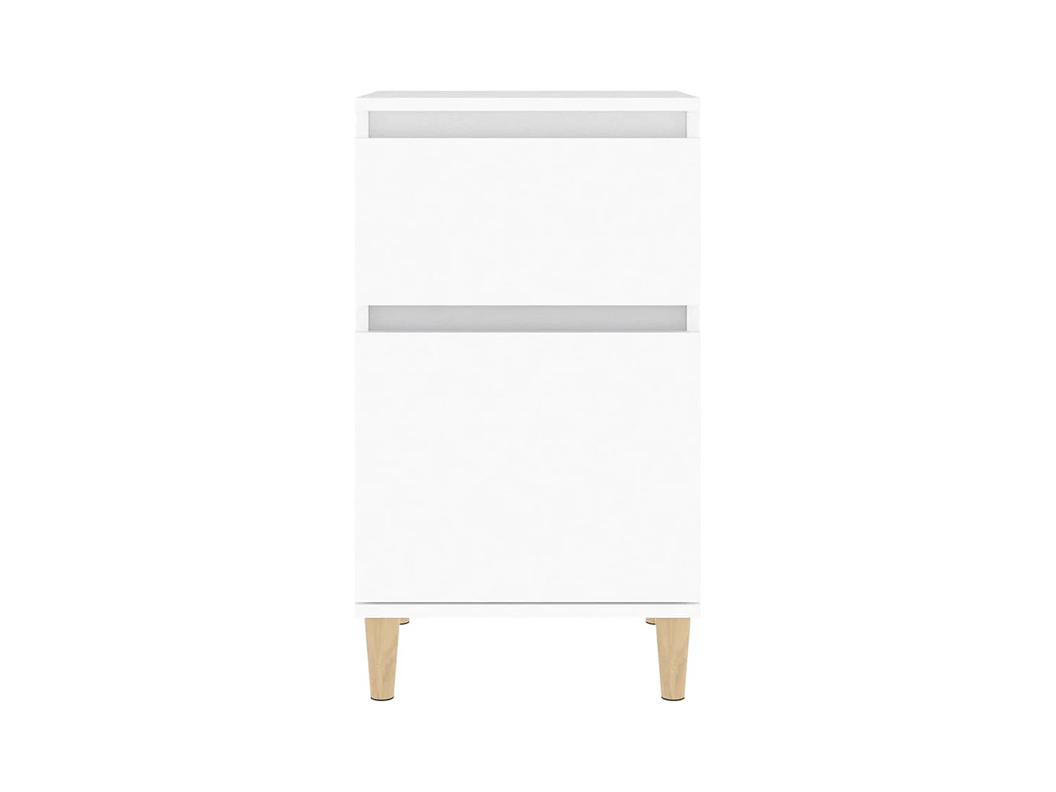 Table de chevet blanc 40x35x70 cm